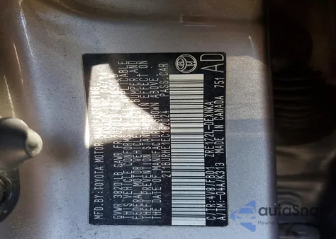 2014 Toyota Corolla L z USA, uszkodzony, nr VIN 2T1BURHE1EC162024